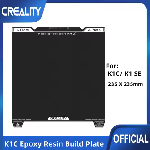 Creality K1C Epoxy Resin Build Plate 235 X 235mm High Strength and Wear Resistance Original for K1C/