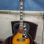 Gibson J-200 J200กีตาร์โปร่งไม้สนแข็งกีตาร์มืออาชีพสูงสุด