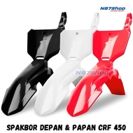 Front Fender & Number Plate CRF 450 2021 PNP KLX CRF WRDT