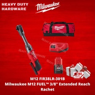 Milwaukee FUELTM M12 FIR38LR-301B M12 FIR38LR-0 3/8" Extended Reach Ratchet/Rachet