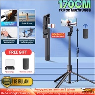 Tripod 170cm Selfie Stick LED Light Remote Bluetooth 170cm Multifunction Stainless Steel Selfie Stic