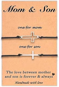 Cross Matching Bracelets Gifts Ideas for Mothers Day Fathers Day Christmas Birthday for Your Love Gi