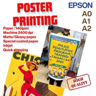 POSTER PRINTING SERVICE paper high quality coated paper 160gsm/80gsm Simili A0 A1 A2