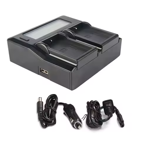 LCD Digital Charger For Nikon D40X D60 D3000 D5000 Camera Battery Charger EU Plug