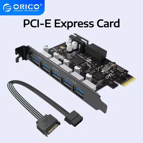 ORICO 2-7 Port USB 3.0 PCI-E Expansion Card PCIe HUB Adapter PCI Express Board Multiplier USB 3.0 Co