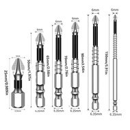 6Pcs Screwdriver Bit Set Anti-Slip Screwdriver Drill Bit Impact screwdriver Standard Phillips Bits S