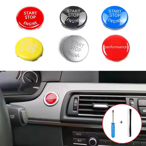 Engine START STOP Switch Button Replace Cover for BMW E Chassis X1 X3 X5 X6 Series E90 E91 E92 E93 E