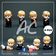 [READY STOCK] Boss Baby 8pcs Set Cake Toy Topper / Decoration Patung Hiasan Kek