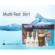 Biozym Test Kit 3 in 1 - Measure pH, NH3/NH4, NO2 indicators in aquariums and fish tanks