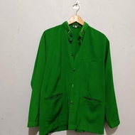 Baju Koko Lengan Panjang Pria Az Zikry Hijau L Second Original Preloved