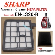 (FREE SPONGE) Vacuum Cleaner HEPA FILTER for Sharp EC-LS20-R / EC-LS20 / ECLS20R / EC-LS18 / EC-LS18