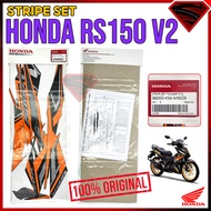 100% ORIGINAL HONDA RS RS150 V2 RS150R RS 150 STRIPE SET NHA BLACK 06900-K56-M90ZB/86000-K56-M90ZB