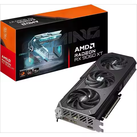 Radeon RX 9060 XT Gaming OC 16G Graphics Card, PCIe 5.0, 16GB GDDR6, GV-R9060XTGAMING OC-16GD Video
