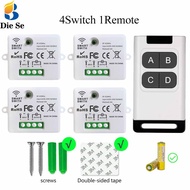 Diese AC 110V 120V 210V 220V 10A 1CH Receiver Relay 433MHz Mini Module Universal Switch Wireless Rem