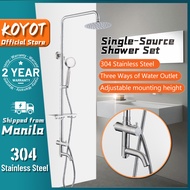 KOYOT 304 Stainless Steel Bathroom Single Cold Shower Set for Single Point Water Heater Side Entry S