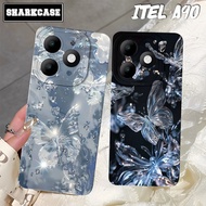 Case hp Itel A90 / A80 / A70 / A50 / A60 / A60S / A49 Modern Butterfly Motif - Casing Itel - Cesing 