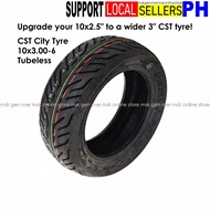CST 10x3.00-6 Tubeless Tyre for Electric Scooter or Gas Scooter or Pocket Bike Mober S10 Tyre 10x3