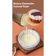 50pcs Basque Cheesecake Greased Paper Basque mold 4/6/8 inch cake tray baking dessert oil-proof