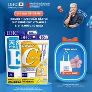 Combo Thực phẩm bảo vệ sức khoẻ DHC VITAMIN C + Vitamin E (60 Ngày) - Dạng viên uống hỗ trợ Vitamin
