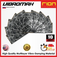 10 Sheet VIBROMAX 2.0mm Car Soundproof and Heat Deadening (75cm X 50cm). [ RION MARKETING ]