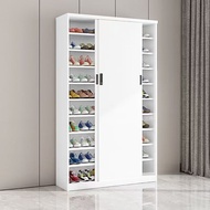 Shoe Cabinet Outdoor Steel Balcony Sliding Door With Lock Household Shoe Rack Storage Cabinet