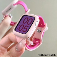 Silicone Soft Case+Strap Band for Apple Watch S10-46mm 41mm 45mm 40 44mm 42 38mm iWatch Series 10 9 