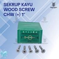 Wood Screw / Wood Screw CHW (+) 1 inch x 6mm