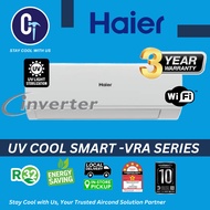 Haier New R32 Air Conditioner Series LPA/VQA/VQC/VRA/VXA22 1.0HP~2.5HP PWP STD Aircond Installation