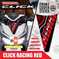 Honda Click 125i 150i Front Visor Sticker Decals (Printed and Laminated) - Free random stickers