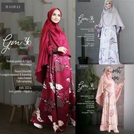 Gamis Haitwo GM 36 Grade B Baju Muslimah Set Gamis Dan Khimar Dress Syari Pakaian Muslim Perempuan Gamis Haitwo Promo Murah