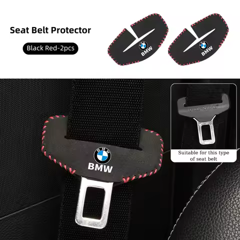 2PCS Car Seatbelt Protector Auto protective cover pad For BMW X1 X2 X3 X5 X4 X6 X7 G30 G20 G32 G11 G