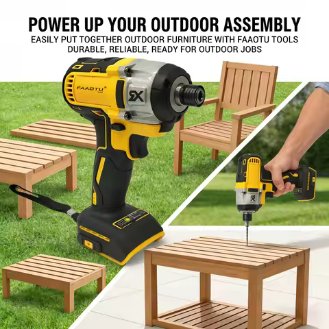 FAAOTU 887 brushless impact driver, same as DW, an economical and practical choice Compatible with D