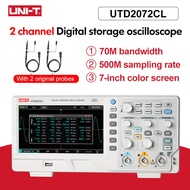 【100% Original 】 UNI-T Digital Storage Oscilloscope UTD2072CL 70MHz ยานยนต์ Oscilloscope 2ช่อง USB O