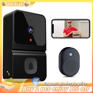 Smart Video Door Bells Wireless WiFi Video Doorbell with Camera Black Plastic Smart Security Doorbel