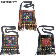 ENEXANDERYC Message Bag, Vintage Tassels Women Shoulder Bag, Embroidery Tapestry Fashion Hmong Triba