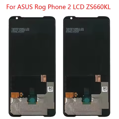 6.59" For ASUS_I001DE ROG 2 Phone 2 Phone II ZS660KL LCD Display Screen +Touch Panel Digitizer Frame
