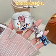【Popularity】For HOCO EW50/51 Case Casing Soft Silicone Summer Style Cartoon Earphone Case Cover
