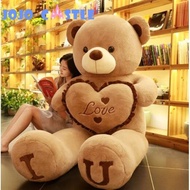 JOJO CASTLE 80/100/120/140/160/180cm Big Teddy Bear Plush Toy Lovely Huge Stuffed Soft Bear Human Si