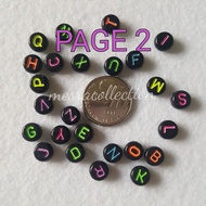 AB01 PAGE 2 alphabet beads 1 huruf pilihan abjad  N~Z utk aktiviti craft project decoration ideas se