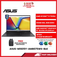 ASUS-M1605Y-AMB075WS-BLK-AMDRYZEN5-7530U,8GBR4OB,512GBSSD,16"WUXGA,AMDRADEON,W1164,H&S