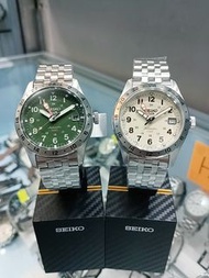 SEIKO 5 Sports HDB001K1 Green 綠面/HDB002K1 Ivory 奶油面 GMT Stainless steel Case Bracelet WR 100m Automa