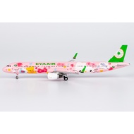 Ready Stock NG Model 1: 400 EVA Air A321-200 B-16217 Airplane Model Pink Cute