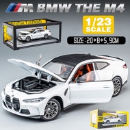 LEO 1:23 BMW M4 G82 Diecast โมเดล รถอัลลอยด์รถยนต์ของเล่นคอลเลกชันของขวัญสําหรับเด็กชายสาว ของเล่นเด