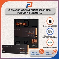 WD Black SN7100 SSD Hard Drive 500 GB PCle Gen 4 x 4 NVMe M.2 2280 -