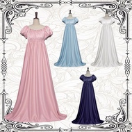 中世纪复古连衣裙cosplay舞会礼服长裙帝政裙cos布里奇顿连衣裙260526 Medieval vintage dress cosplay ball gown long dress empire 