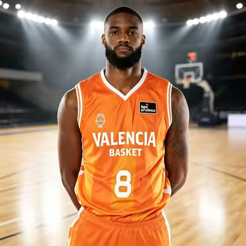 Summer New Spain Basketball League Basketball Jersey Sports Vest Valencia Basket Jaime Pradilla Numb
