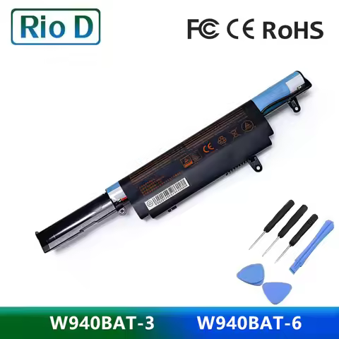 W940BAT-3 11.1V 24Wh Laptop Battery for Clevo Premium Tv Xs3210 W940S Series W940BAT-6 48Wh