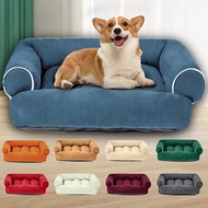 NEW Pet Dog Sofa Beds Suede Dogs House for Cat Thicken Warm Dog Sleep Mat Antislip Puppy Beds Autumn Winter Dog Kennel