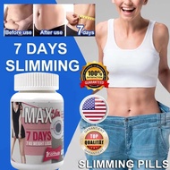 New upgrade Max Slim 7 Days detox slimming capsule pills Natural Fat Burner Max Slim Kapsul Pelangsi
