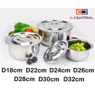 Stainless Steel Indian Pot | Stainless Steel Degchi pot | Biryani pot | Periuk Kenduri | Kenduri Sam